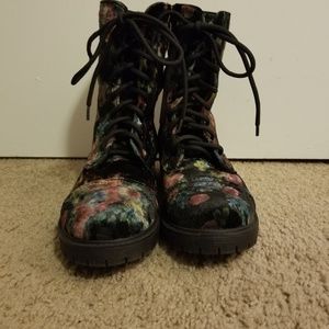 Floral velvet Madden Girl Boots